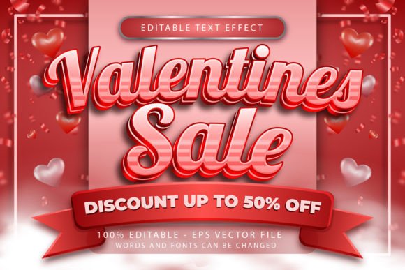 Download Valentines Sale 3d Text Effect - Valentines sale Collection