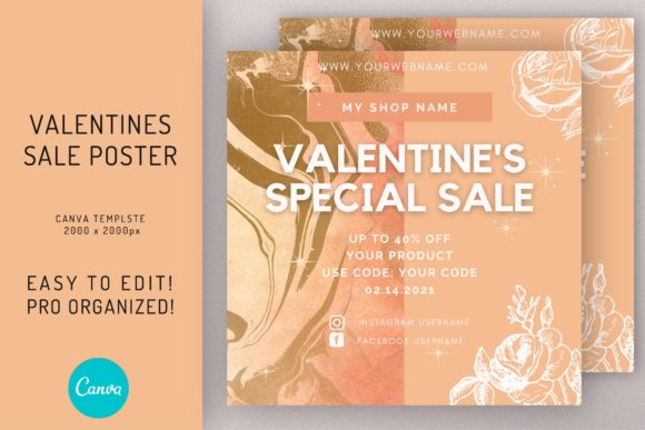 Download Valentines Sale Discount Flyer Template - Valentines sale Collection