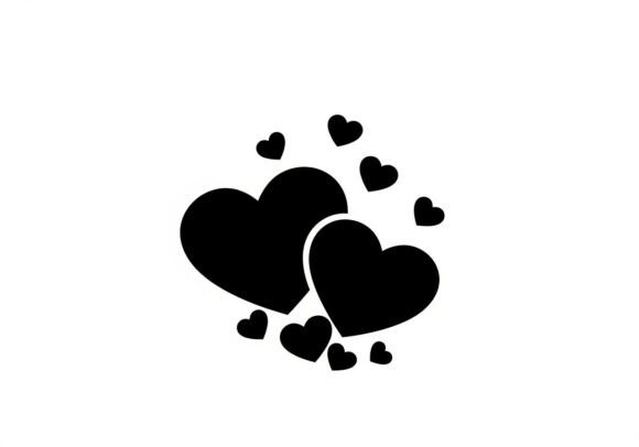 Download Silhouette Heart Shapes Love Symbols - Love symbols Collection