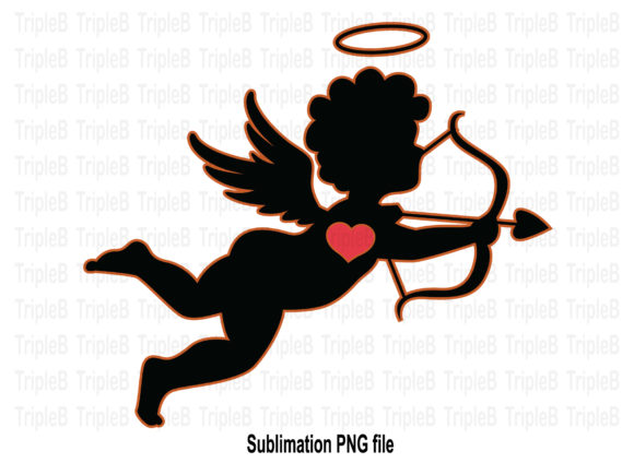 Download Cupid Heart Love Valentine's Sublimation - Heart love Collection
