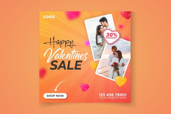 Download Happy Valentines Sale Template - Valentines sale Collection