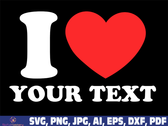 Download I Heart Love Custom&nbsp; Text Svg Png - Heart love Collection