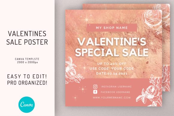Download Valentines Sale Discount Flyer Template - Valentines sale Collection